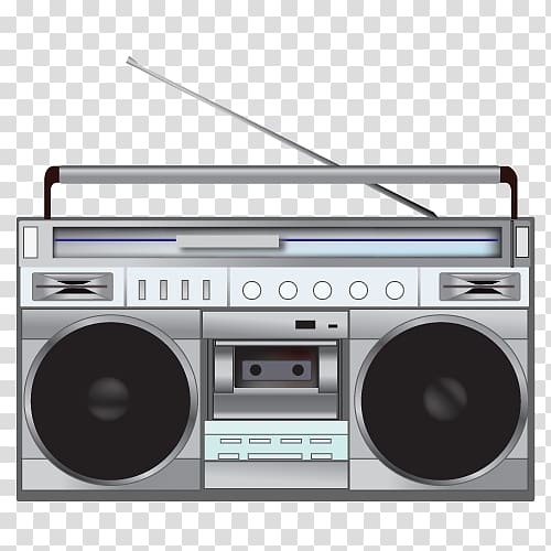 gray and black cassette player , Radio , Radio transparent background PNG clipart