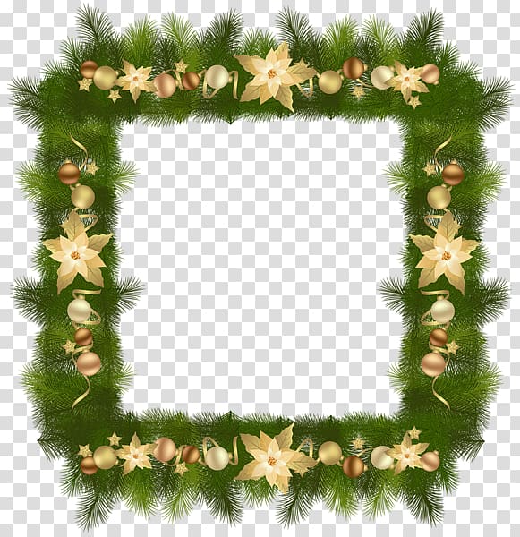 Christmas tree Frames, border christmas transparent background PNG clipart