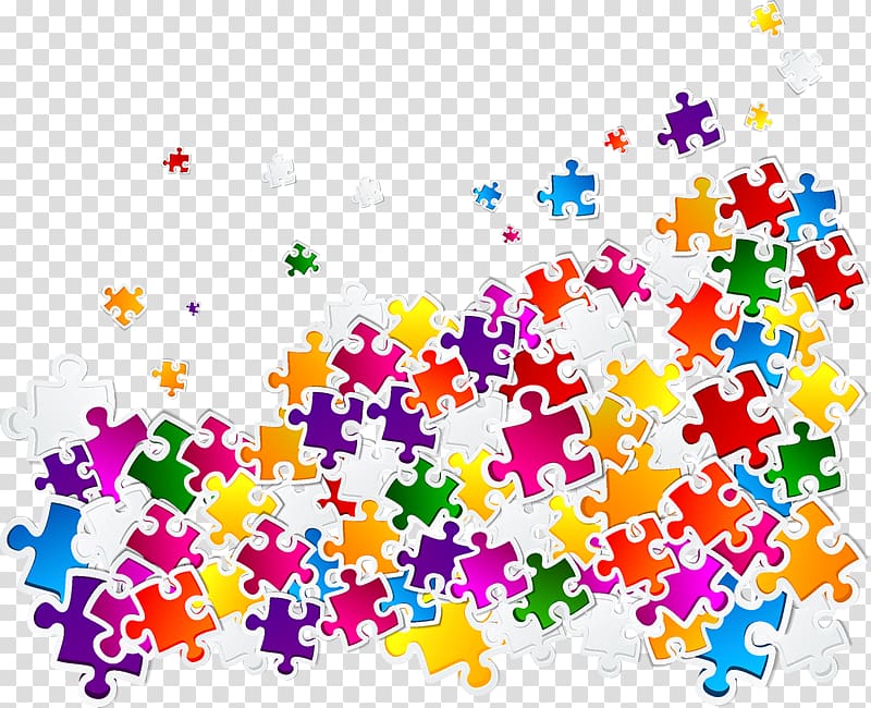 assorted-color jigsaw puzzle piece, Jigsaw puzzle Puzz 3D Poster, Colorful puzzle transparent background PNG clipart