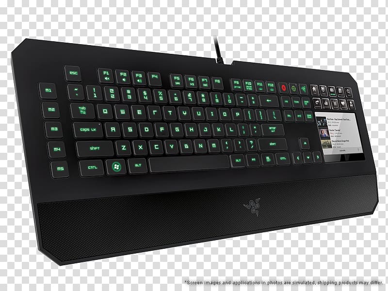 Computer keyboard Gaming keypad Razer DeathStalker Ultimate Razer Inc. User interface, razer transparent background PNG clipart