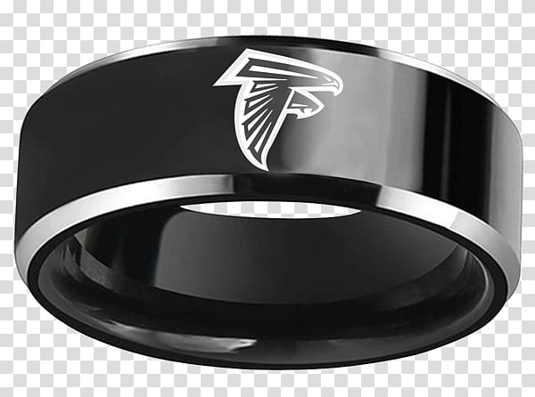 Atlanta Falcons Super Bowl NFL Dallas Cowboys Philadelphia Eagles, stainless steel black wedding rings transparent background PNG clipart