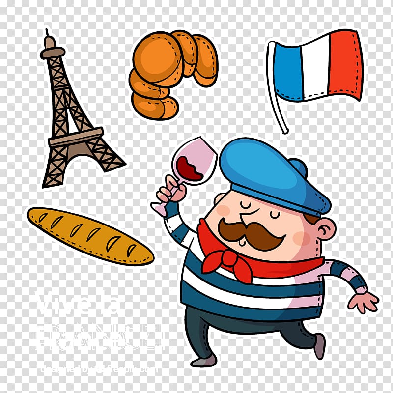 Vive La France! illustration, France Getting Started in French for Kids