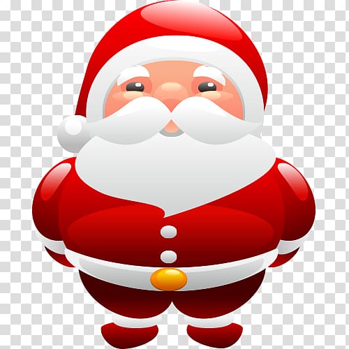 cute santa claus and snowman material transparent background PNG clipart