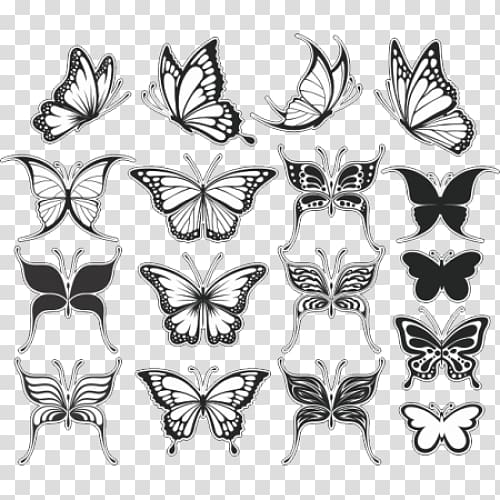 Butterfly Tattoo Drawing, butterfly transparent background PNG clipart