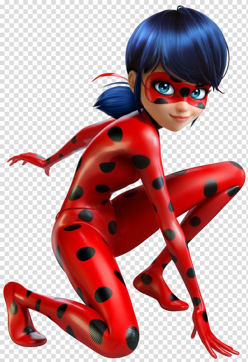 girl with red and black polka-dot outfit cartoon character, Miraculous: Tales of Ladybug & Cat Noir Adrien Agreste Marinette Dupain-Cheng Ladybird, oscar transparent background PNG clipart