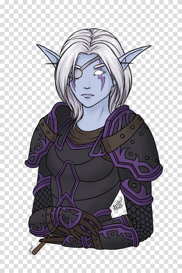 Drawing Fan art, night elf transparent background PNG clipart