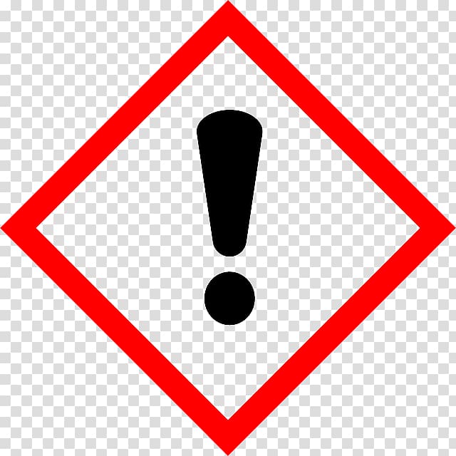 Globally Harmonized System of Classification and Labelling of Chemicals GHS hazard pictograms Exclamation mark Hazard Communication Standard Acute toxicity, attention transparent background PNG clipart