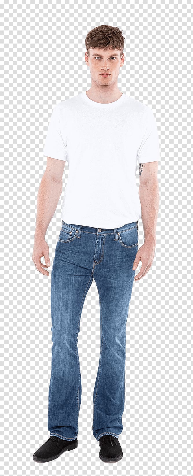Jeans T-shirt Denim Slim-fit pants, mens jeans transparent background PNG clipart