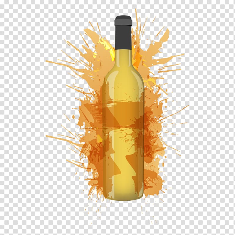 White wine Muscat Riesling Kerner, Beverage bottles transparent background PNG clipart