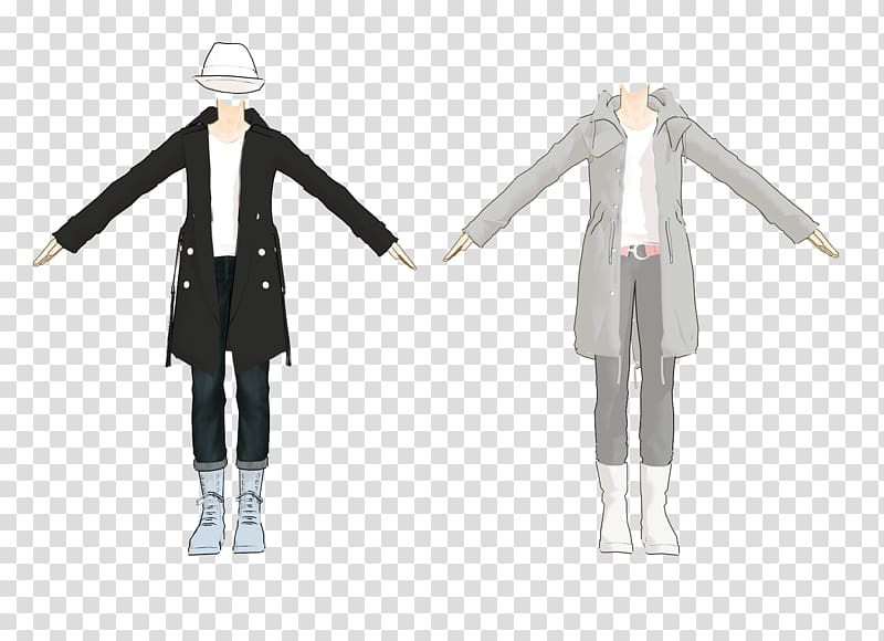 Trench coat Clothing Outerwear Raincoat, headless transparent background PNG clipart