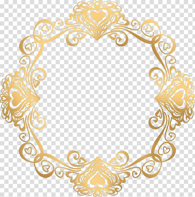 european gold border love transparent background PNG clipart