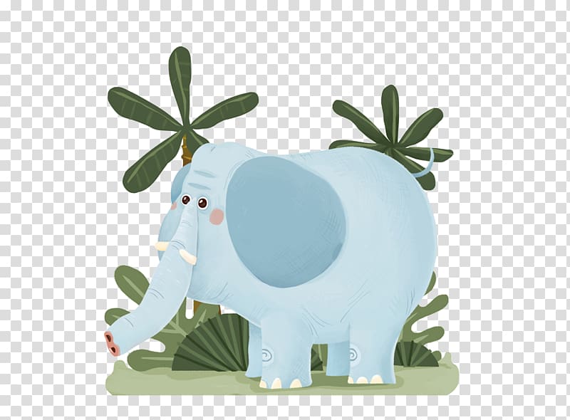 Drawing Cartoon, Creative hand-painted cartoon elephant transparent background PNG clipart