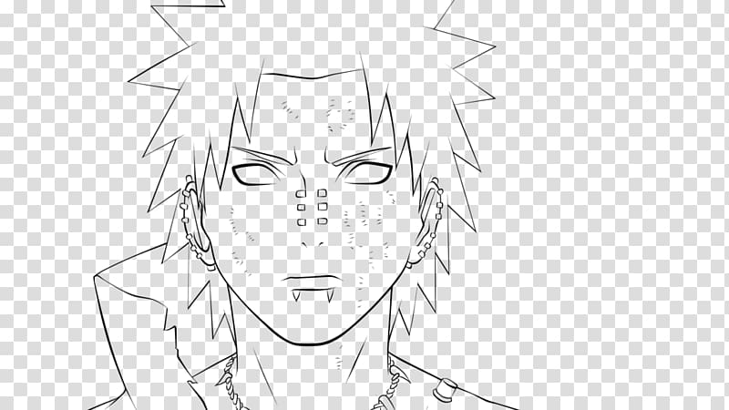 Drawing Line art Work of art Mangaka, naruto pain transparent background PNG clipart