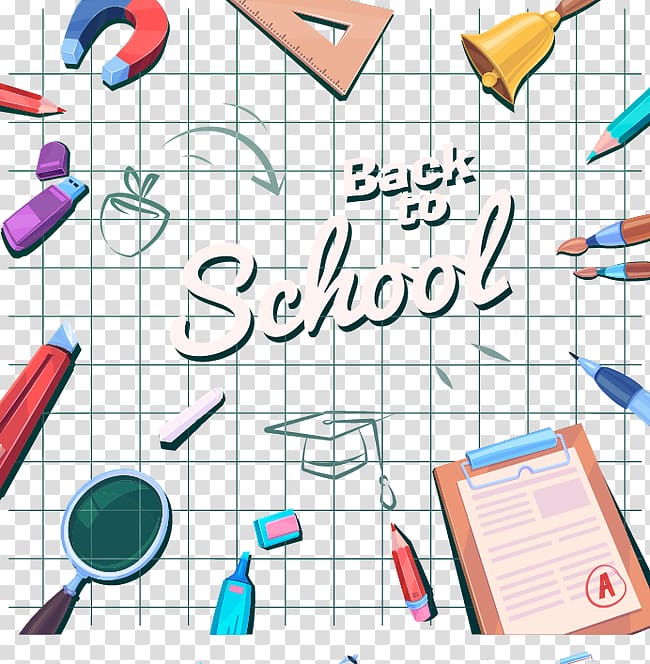 Learning Graphic design Instructional design, School Stationery transparent background PNG clipart
