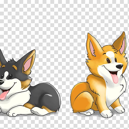 Pembroke Welsh Corgi Dog breed Illustration Design, design transparent background PNG clipart