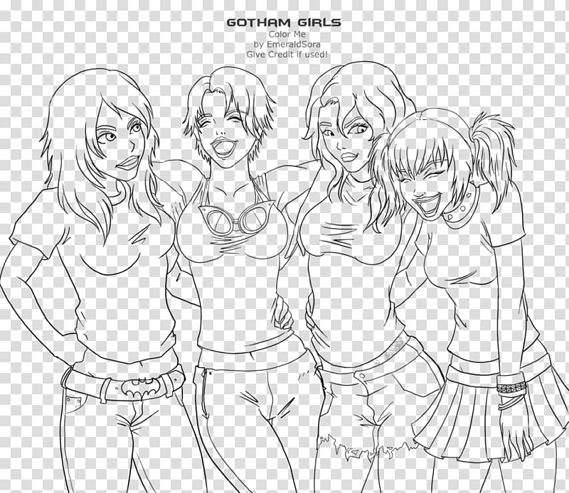 Coloring book Anime Friends Drawing Best friends forever, Anime transparent background PNG clipart