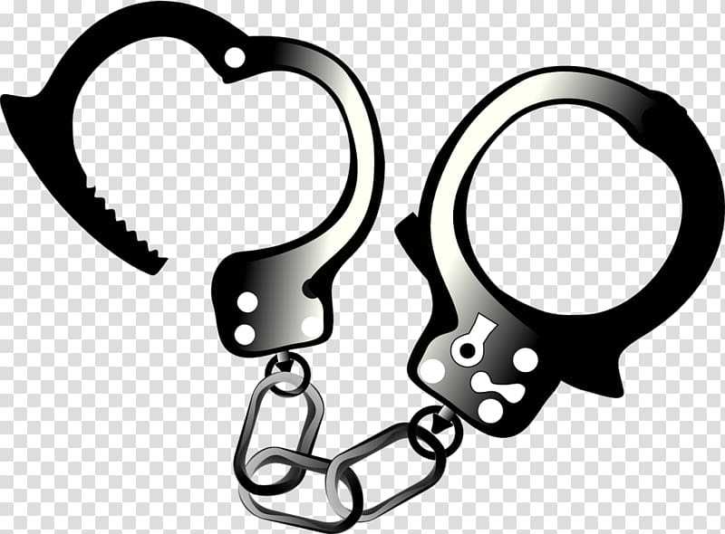 Handcuffs Police officer Arrest , handcuffs transparent background PNG clipart