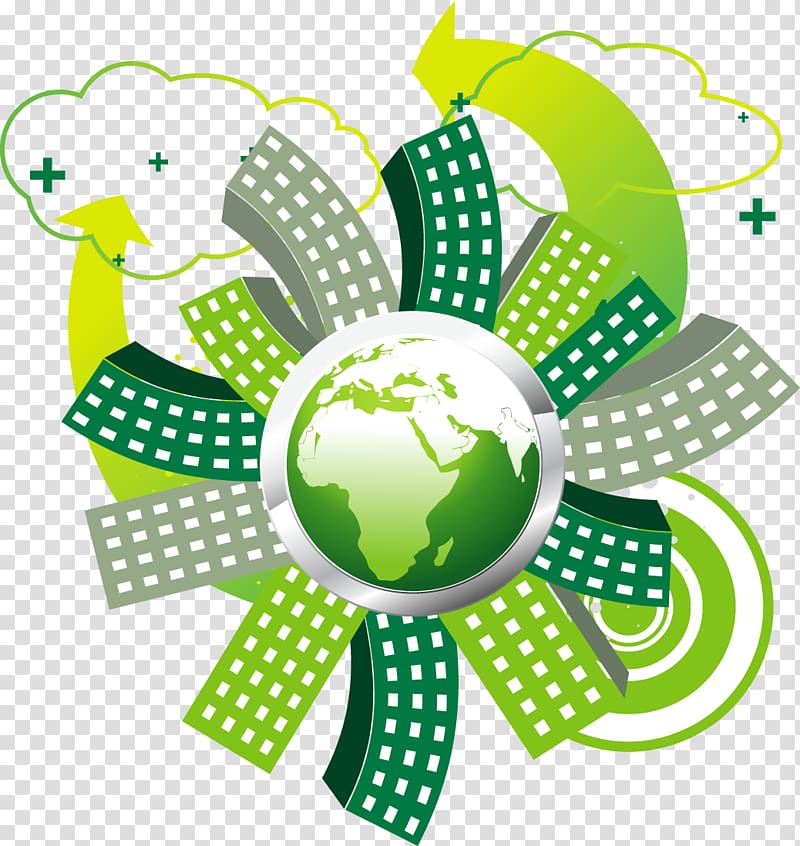 The Journal of eco Science, Earth green city building transparent background PNG clipart