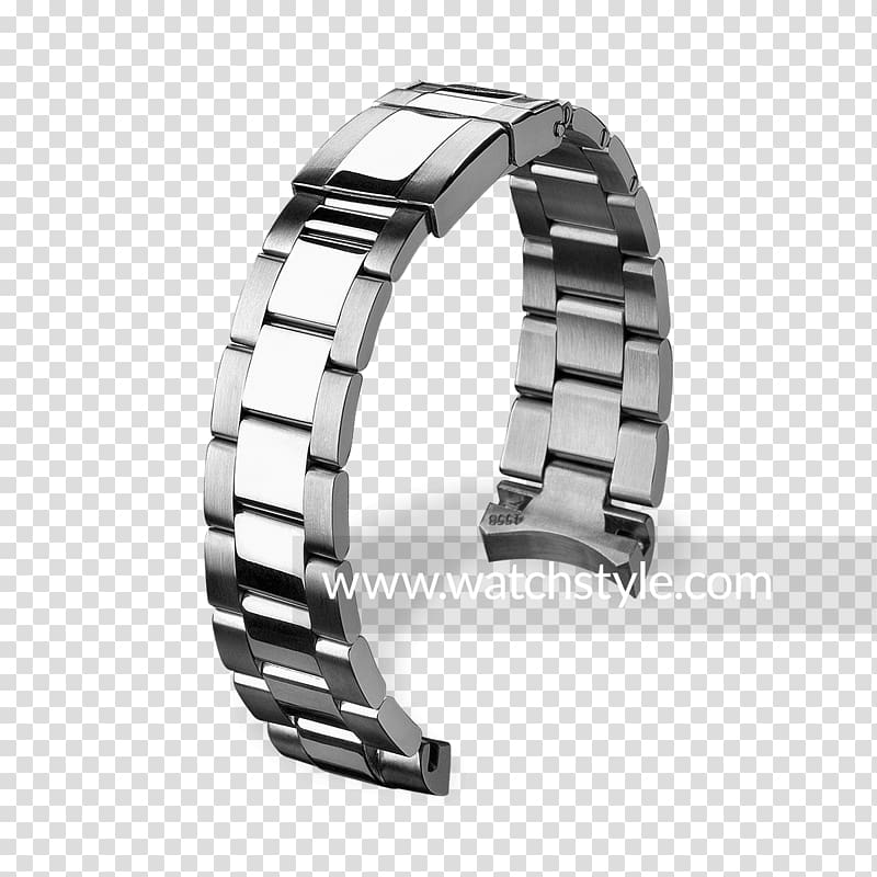 Silver Watch strap Product design, shiny metal transparent background PNG clipart