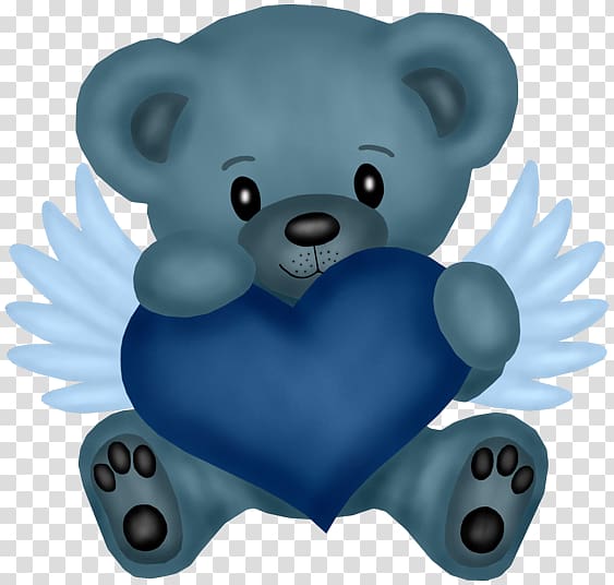 Teddy bear, Winnie the wings of love transparent background PNG clipart