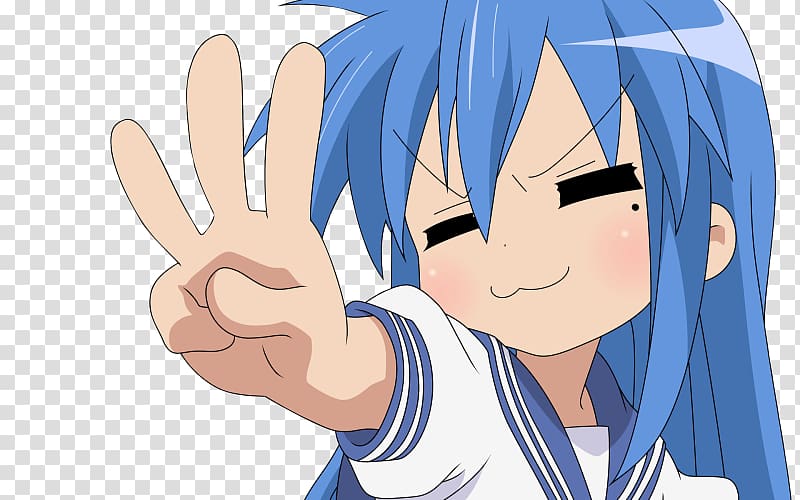 Lucky Star MyAnimeList Konata Izumi Manga, Anime transparent background PNG clipart