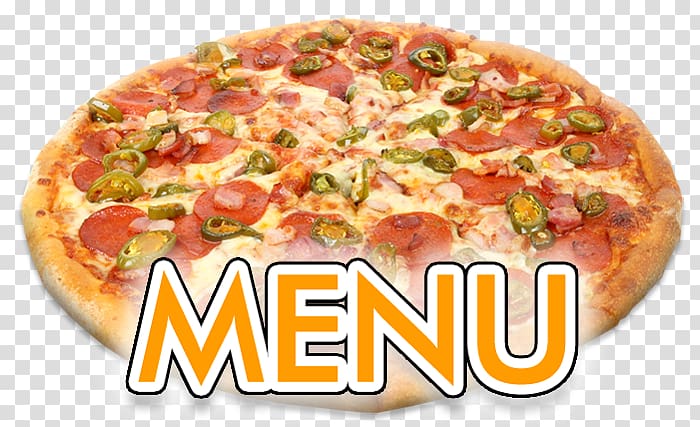 Pizza Margherita Sicilian pizza New York-style pizza Tarte flambée, pizza menu transparent background PNG clipart