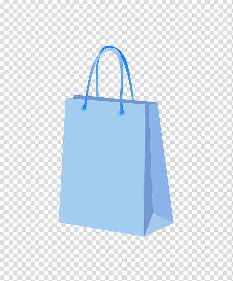 blue paper bag , Paper Blue Shopping bag, blue paper bag flat transparent background PNG clipart