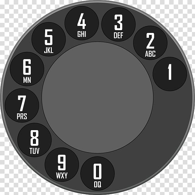 Rotary dial Telephone Home & Business Phones Mobile Phones Dialer, old phone transparent background PNG clipart