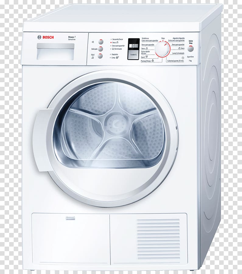 Clothes dryer Home appliance Robert Bosch GmbH Condenser Freezers, energetic transparent background PNG clipart