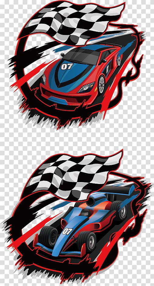 download blue and orange flag racing