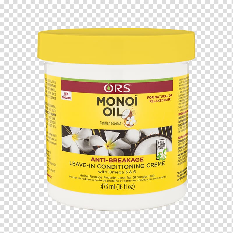 ORS Monoi Oil Anti-Breakage Leave-In Conditioning Creme Hair Care Cantu Shea Butter Leave-In Conditioning Repair Cream, oil transparent background PNG clipart