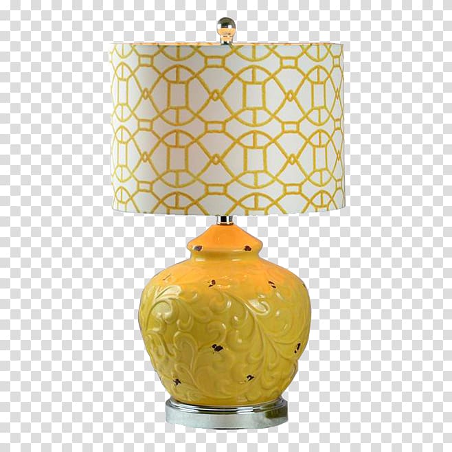 Table Lighting Interior Design Services Light fixture, Lamp warm yellow transparent background PNG clipart