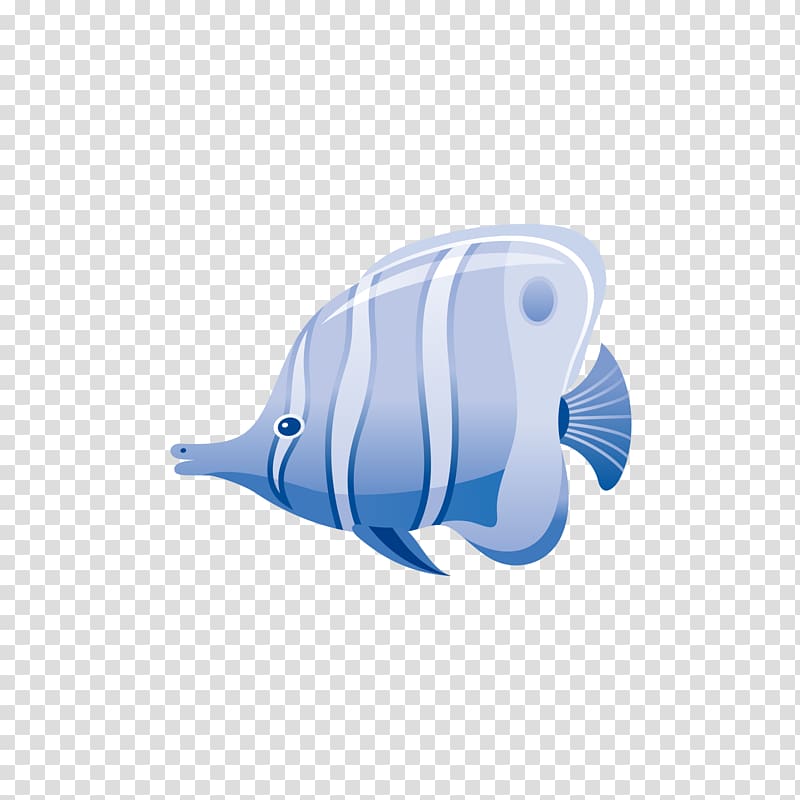 Seabed Fish Marine biology, Blue short kiss fish transparent background PNG clipart