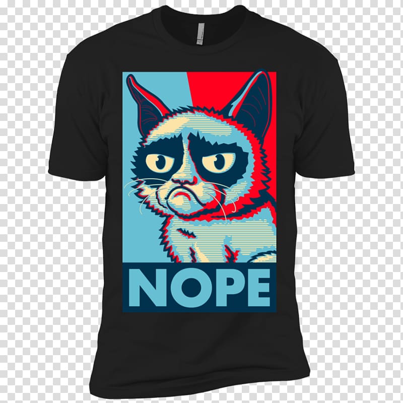 T-shirt Grumpy Cat Yule Cat Sleeve, T-shirt transparent background PNG clipart