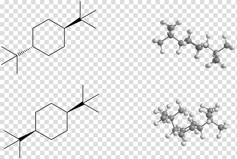 Cyclohexane conformation Conformational isomerism Butyl group Chemistry, others transparent background PNG clipart