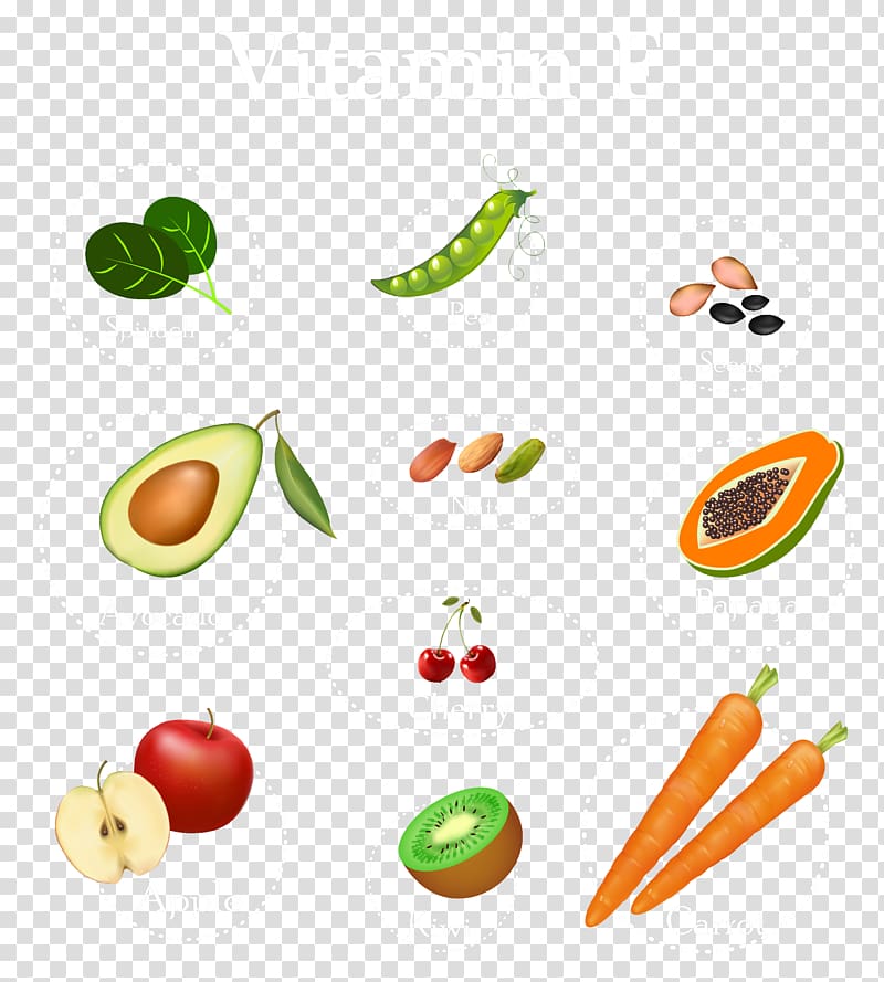 Vegetable Fruit Cuisine , Fruits and vegetables designs transparent background PNG clipart