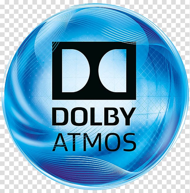 Dolby Atmos logo, Dolby Atmos Dolby Laboratories Home Theater Systems Soundbar AV receiver, Atmos Energy Corporation transparent background PNG clipart