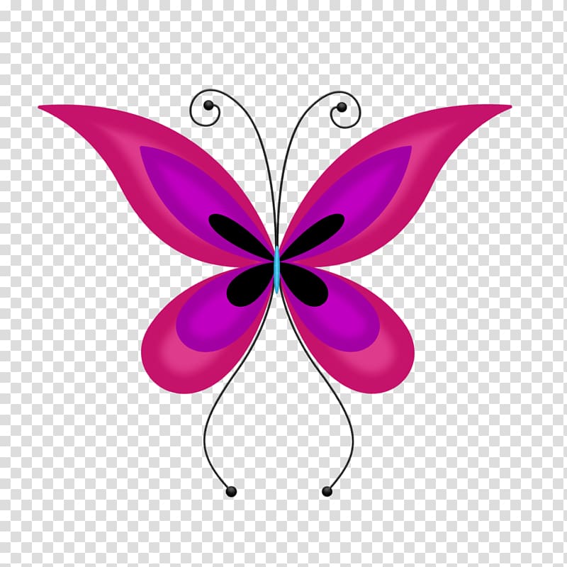Butterfly Nymphalidae Insect , Pink Butterfly transparent background PNG clipart