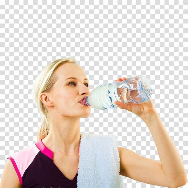 the beauty of drinking water transparent background PNG clipart