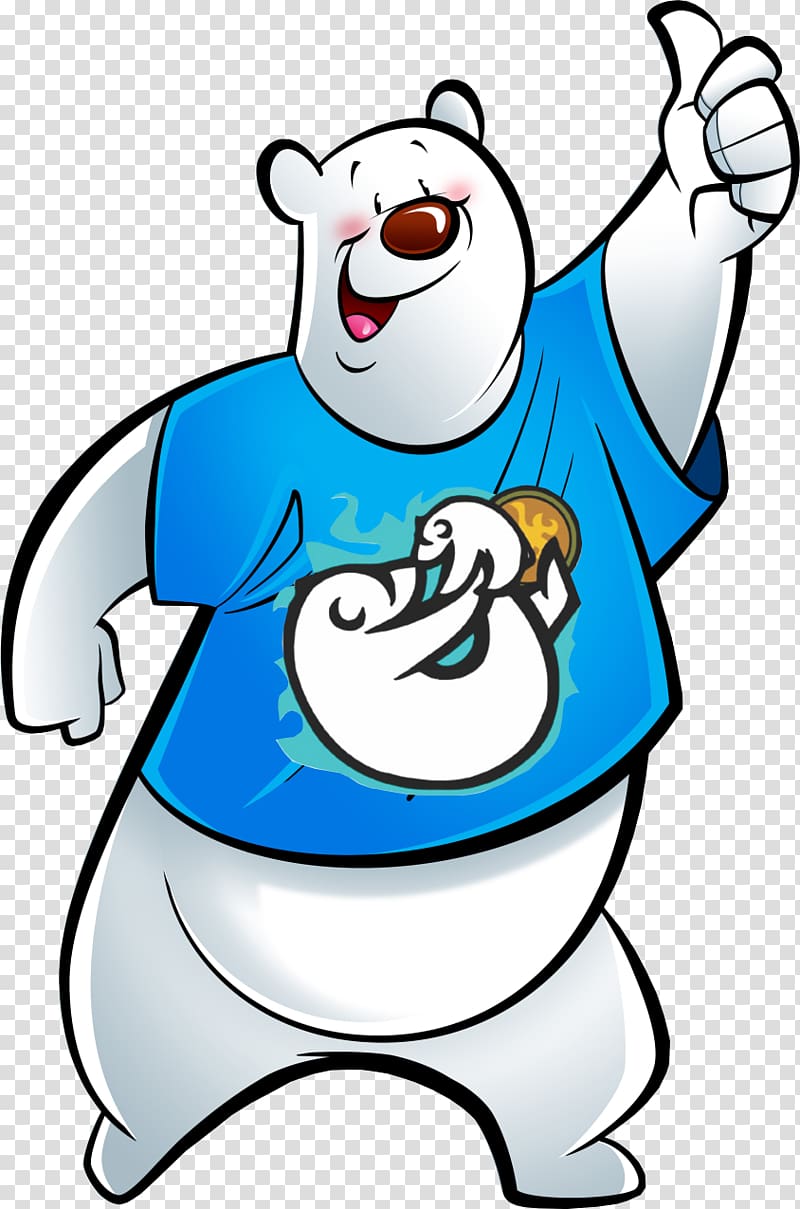 Polar bear Brown bear American black bear Cartoon, polar bear transparent background PNG clipart