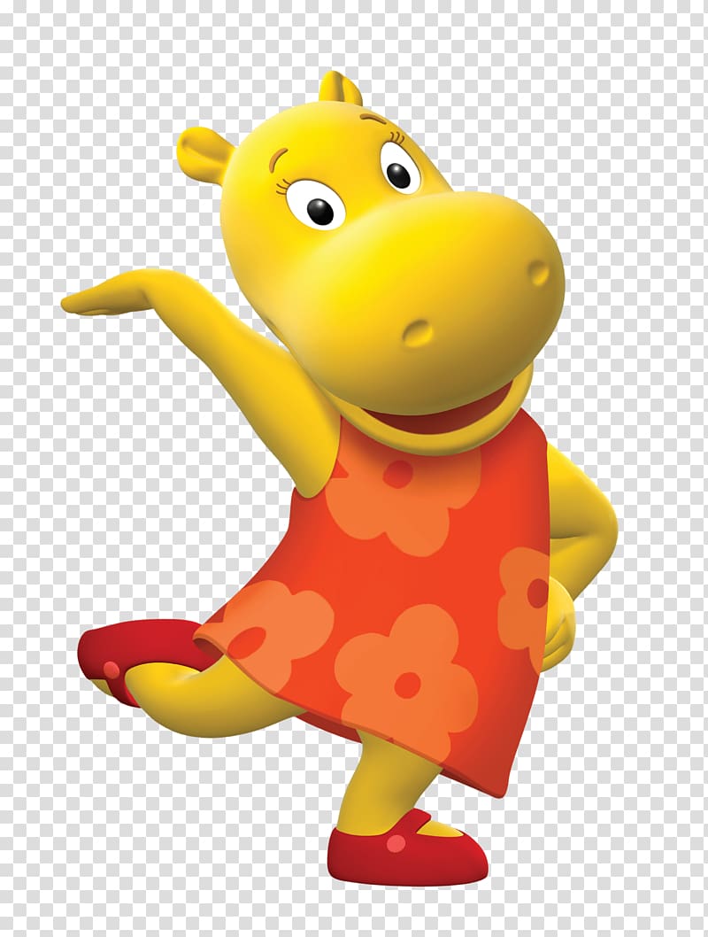yellow and red hippopotamus illustration, Tasha Dancing transparent background PNG clipart