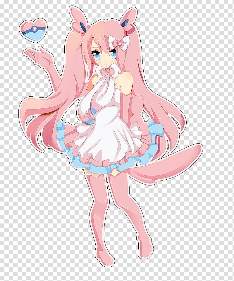 Pokémon X and Y Sylveon Eevee Umbreon, anime cat girl chibi transparent background PNG clipart