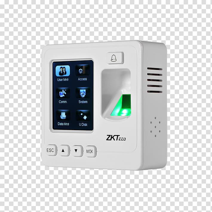 Time and attendance Biometrics Access control Fingerprint System, ip card transparent background PNG clipart