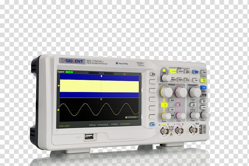 Digital storage oscilloscope Digital signal Electronics Signal generator, others transparent background PNG clipart