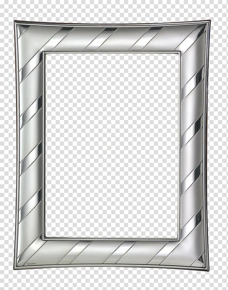rectangular gray frame illustration, Frames Silver, silver frame transparent background PNG clipart