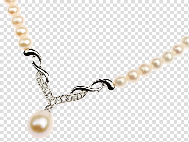 Pearl Earring Necklace Jewellery Gemstone, pearls transparent background PNG clipart