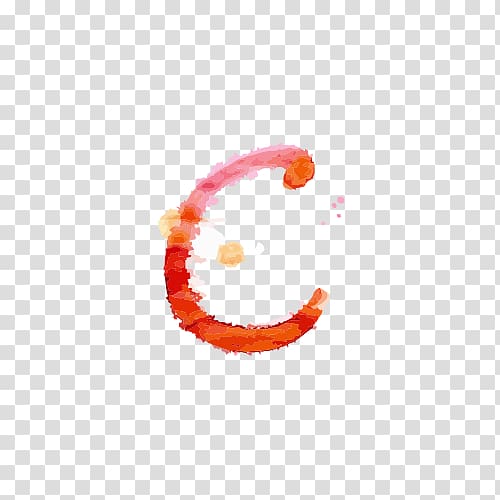 Letter C, Watercolor c transparent background PNG clipart