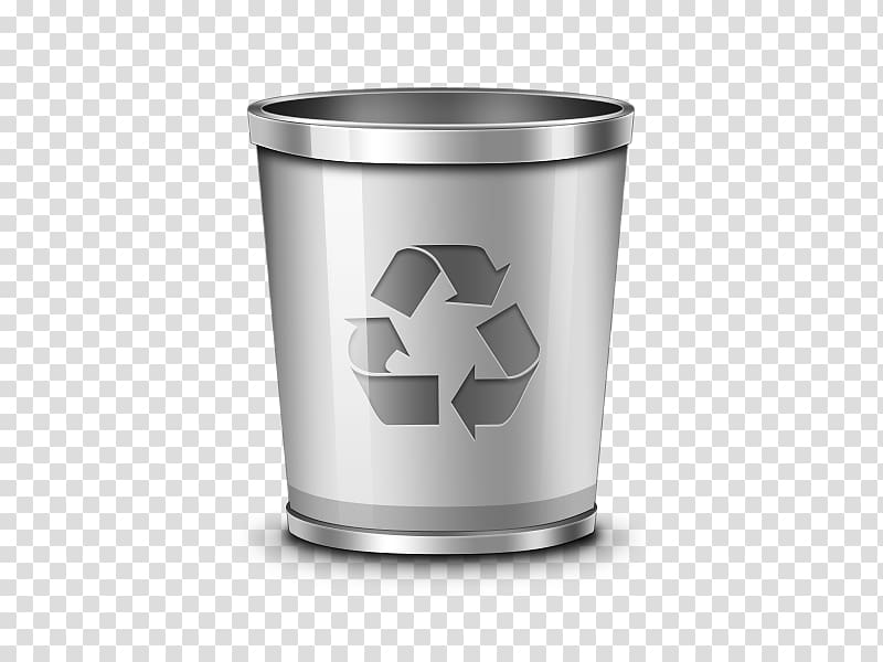 Trash Recycling bin Waste container Icon, Metal trash can transparent background PNG clipart