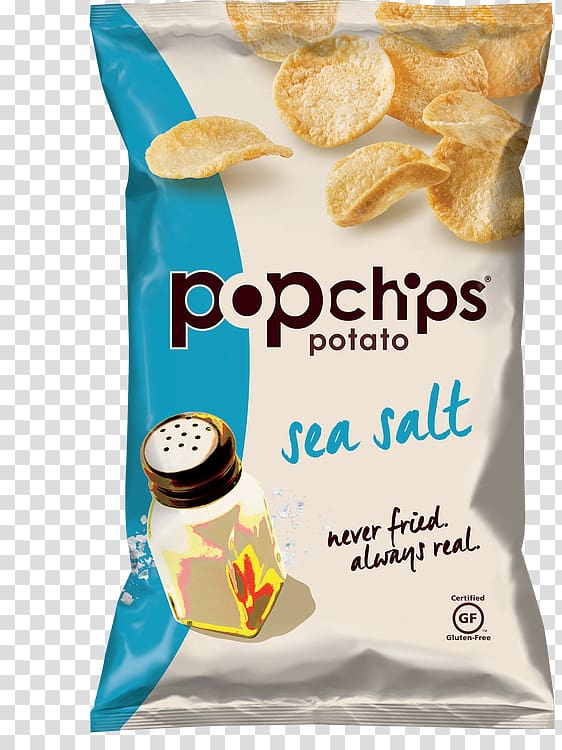 Popchips Sea salt Potato chip Kettle Foods, salt transparent background PNG clipart