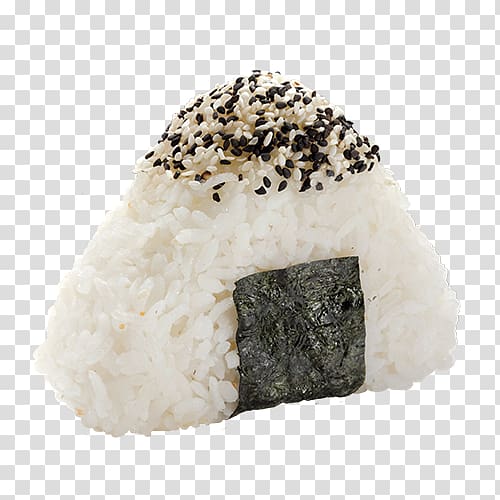 Onigiri California roll Yakitori Sushi Makizushi, salmon sashimi transparent background PNG clipart